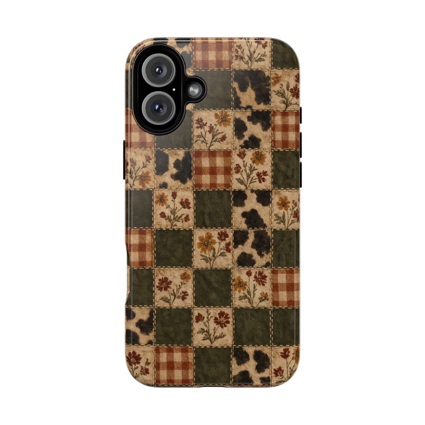 Autumn Plaid Patchwork Tough Case