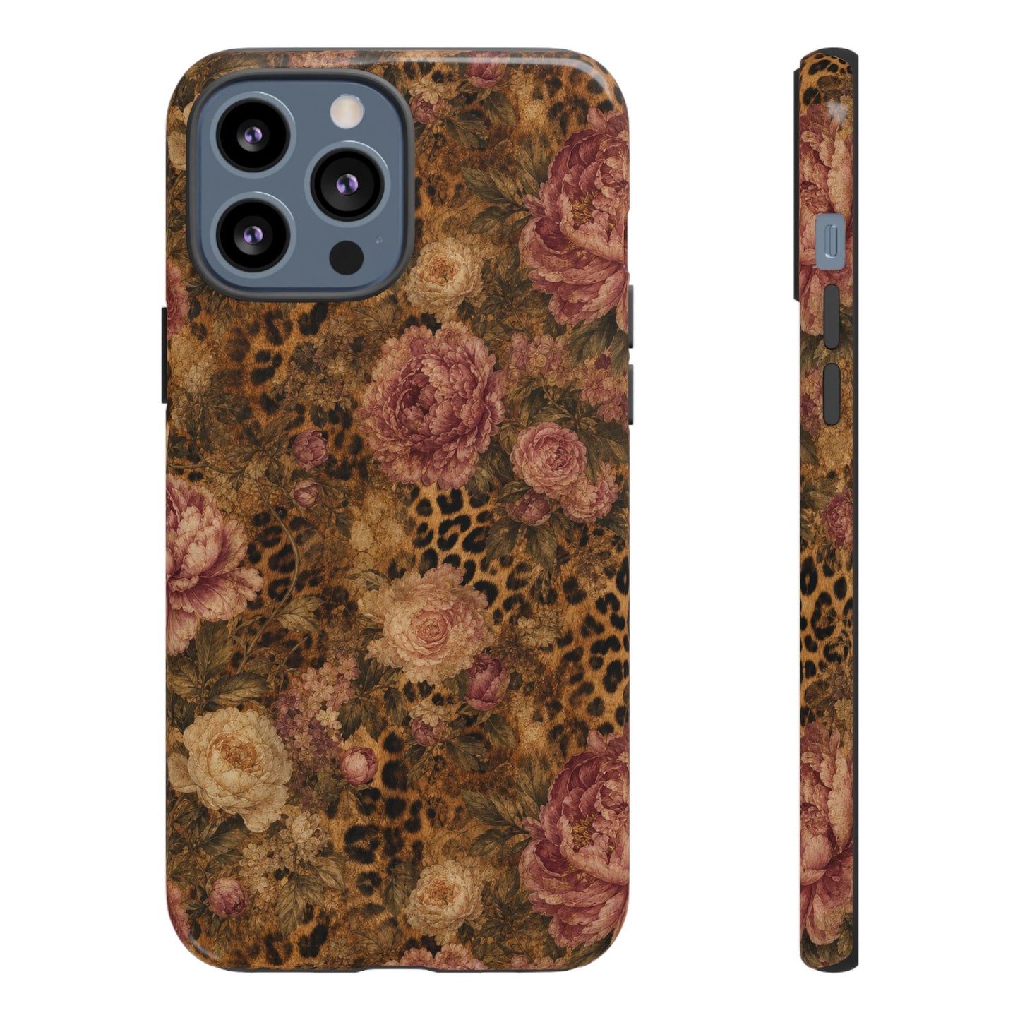 Leopard Floral Tough Case