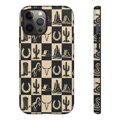 Western Checkerboard Tough Case