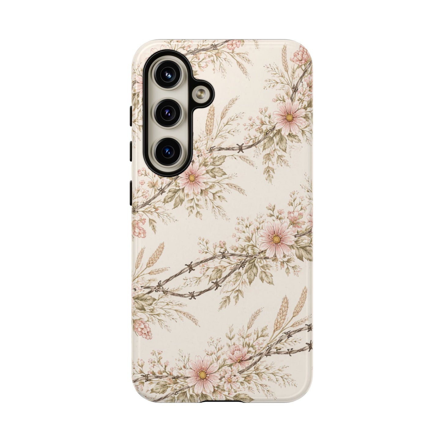 Floral Barbed Wire Tough Case