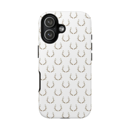 White Antlers Tough Phone Case
