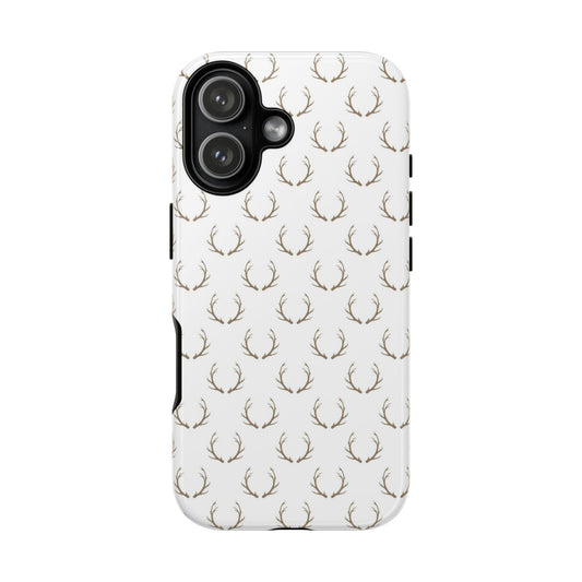 White Antlers Tough Phone Case