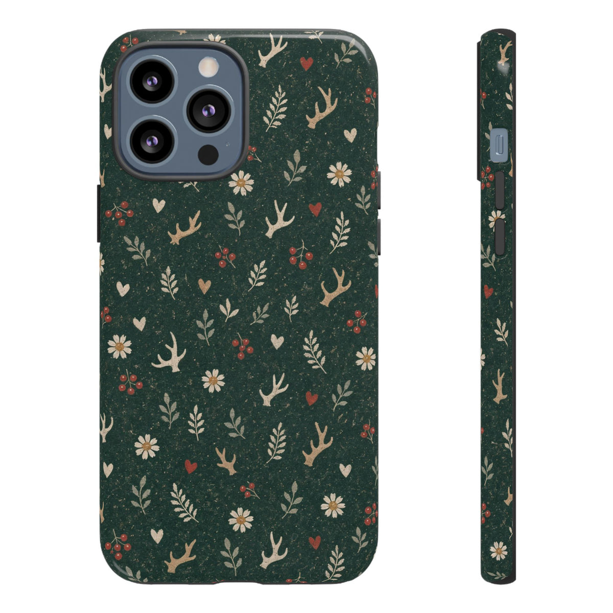 Antler Daisies Evergreen Tough Case
