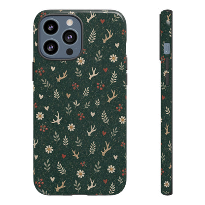 Antler Daisies Evergreen Tough Case