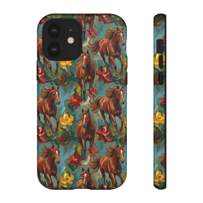 Oil Painted Horses Tough Case