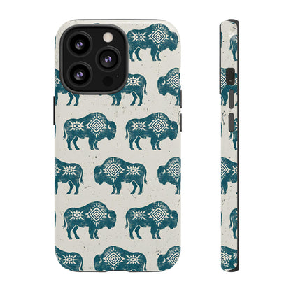Teal Aztec Buffalo Tough Case
