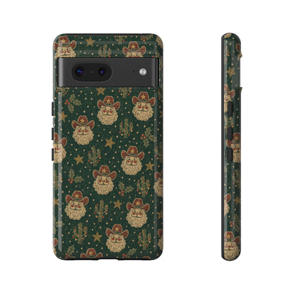 Santa Block Print Tough Case