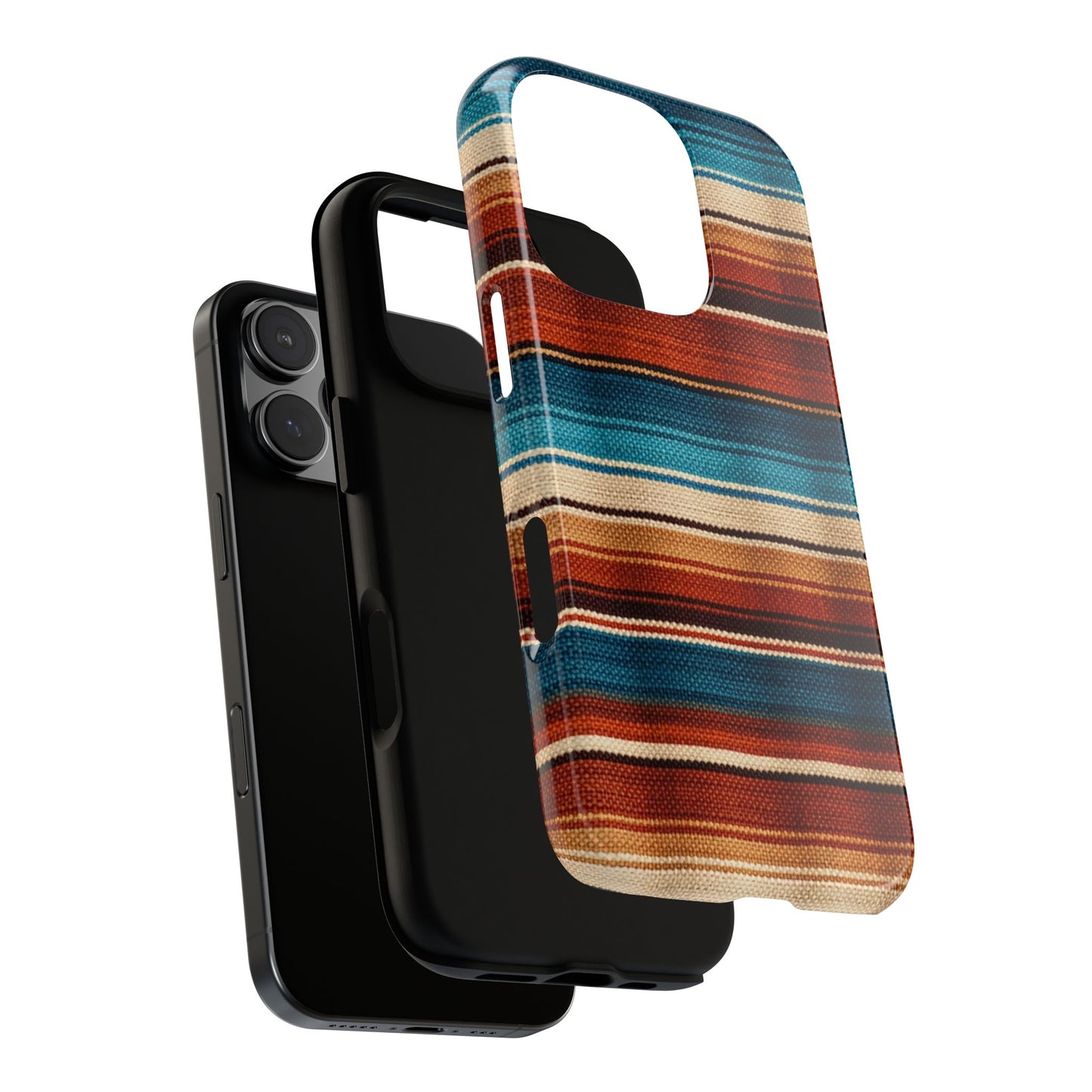 Turquoise + Orange Serape Tough Case