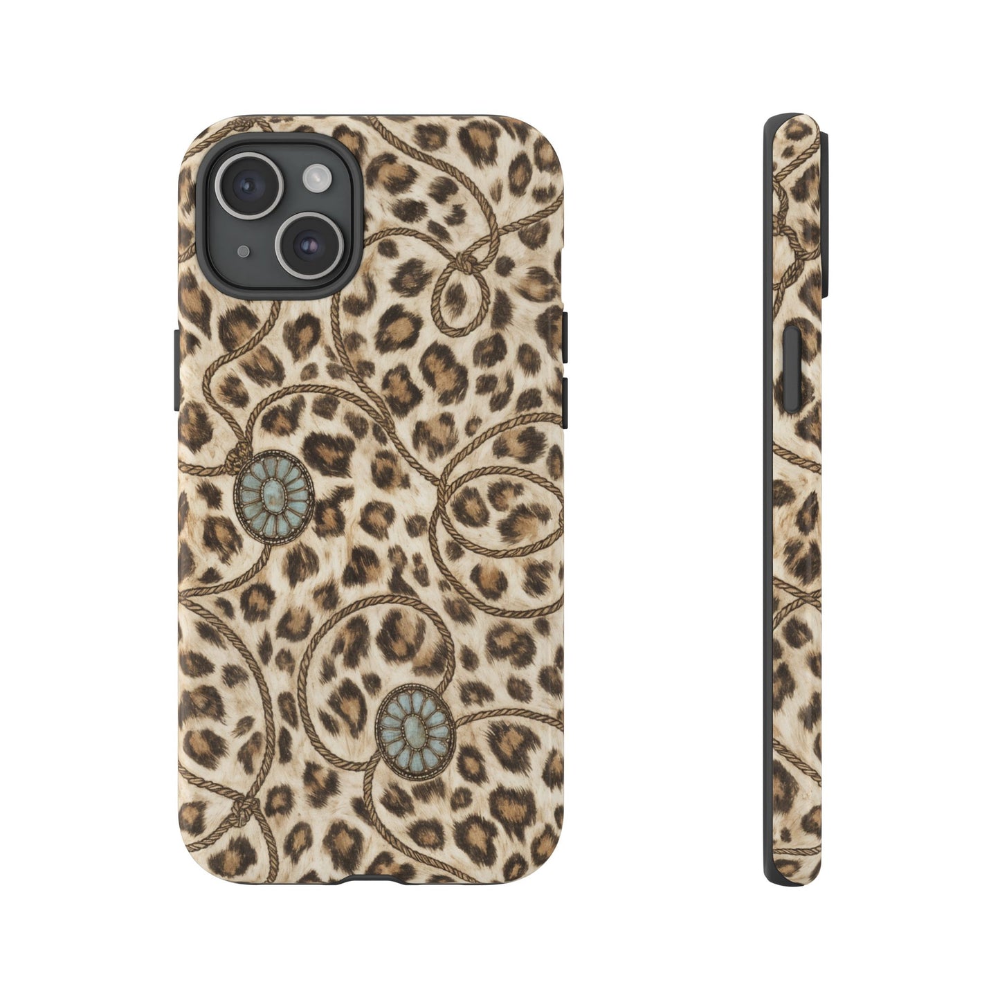 Leopard Rope Conchos Tough Case