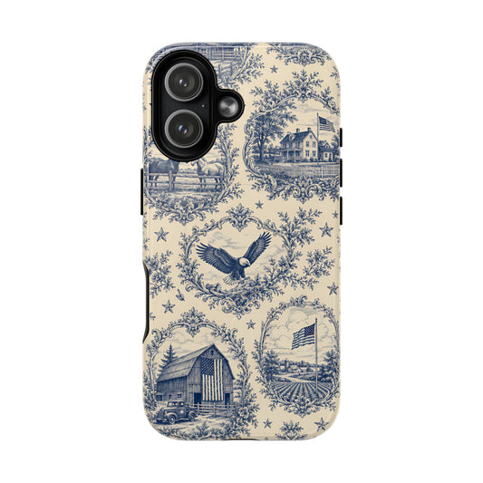 USA Toile Magnetic Case