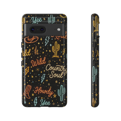 Neon Western Script Tough Case