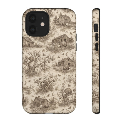 Opossum Toile Tough Case