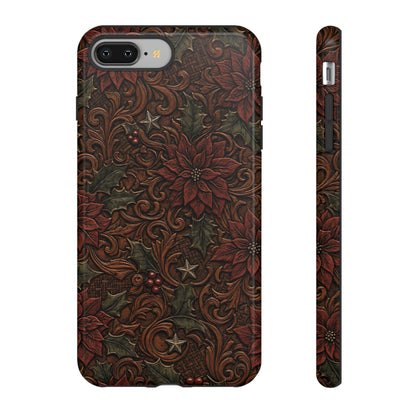 Tooled Poinsettia Tough Case