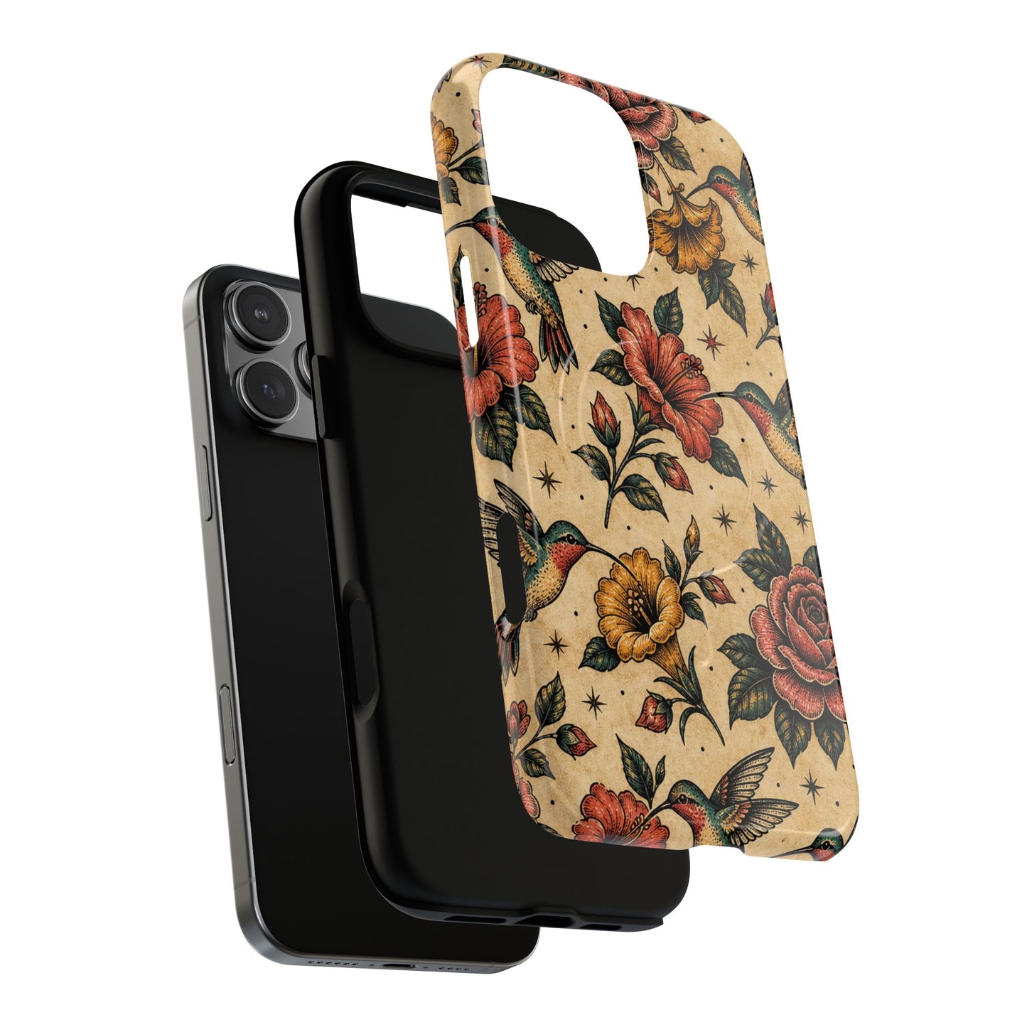 Hummingbird Rose Magnetic Case
