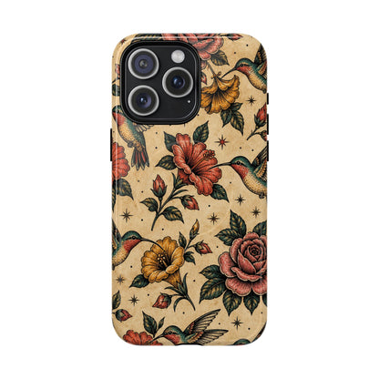 Hummingbird Rose Magnetic Case