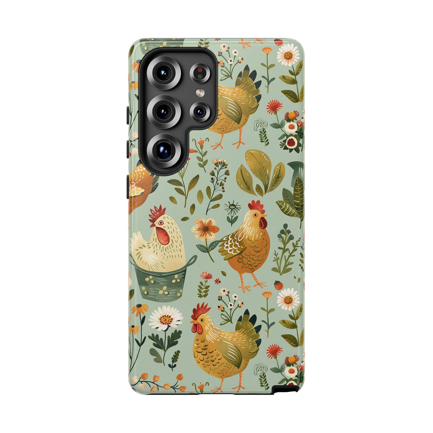 Garden Chickens Tough Phone Case