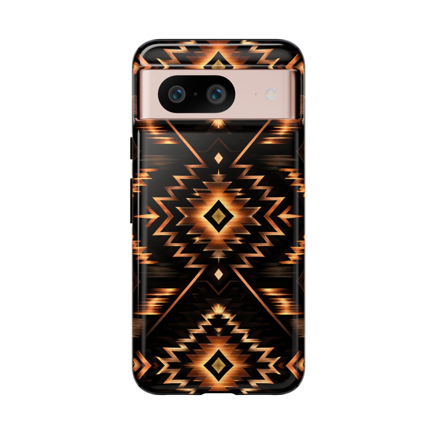 Black Gold Aztec Rug Tough Case
