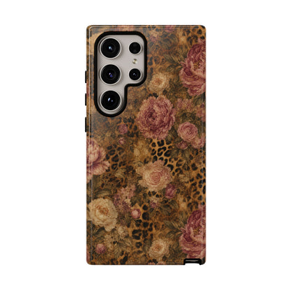 Leopard Floral Tough Case