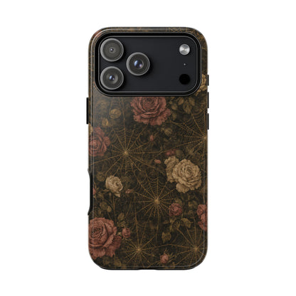 Spiderweb Rose Tough Case