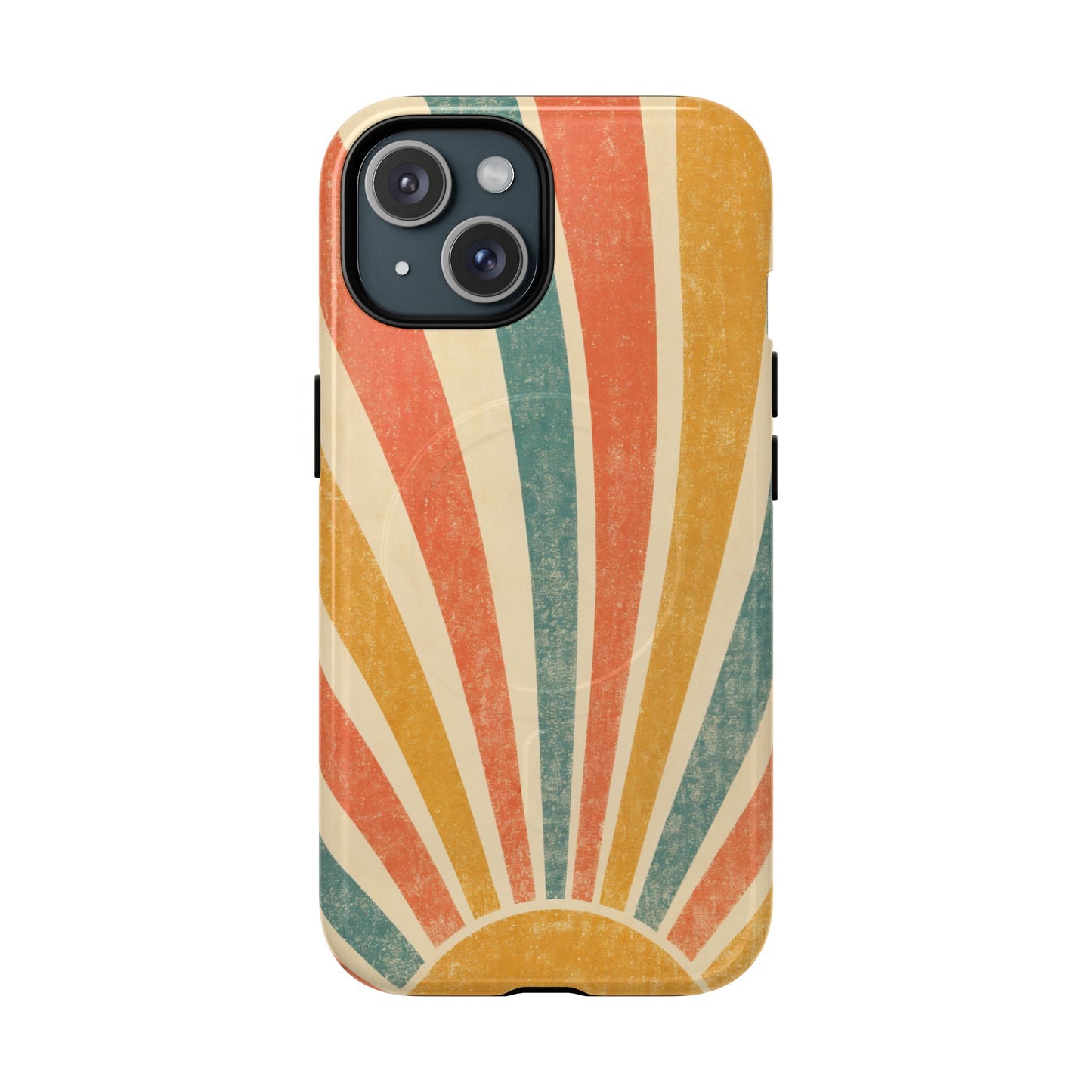 Retro Sun Rays Magnetic Case