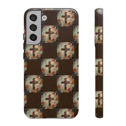 Checker Painted Cross Tough Case