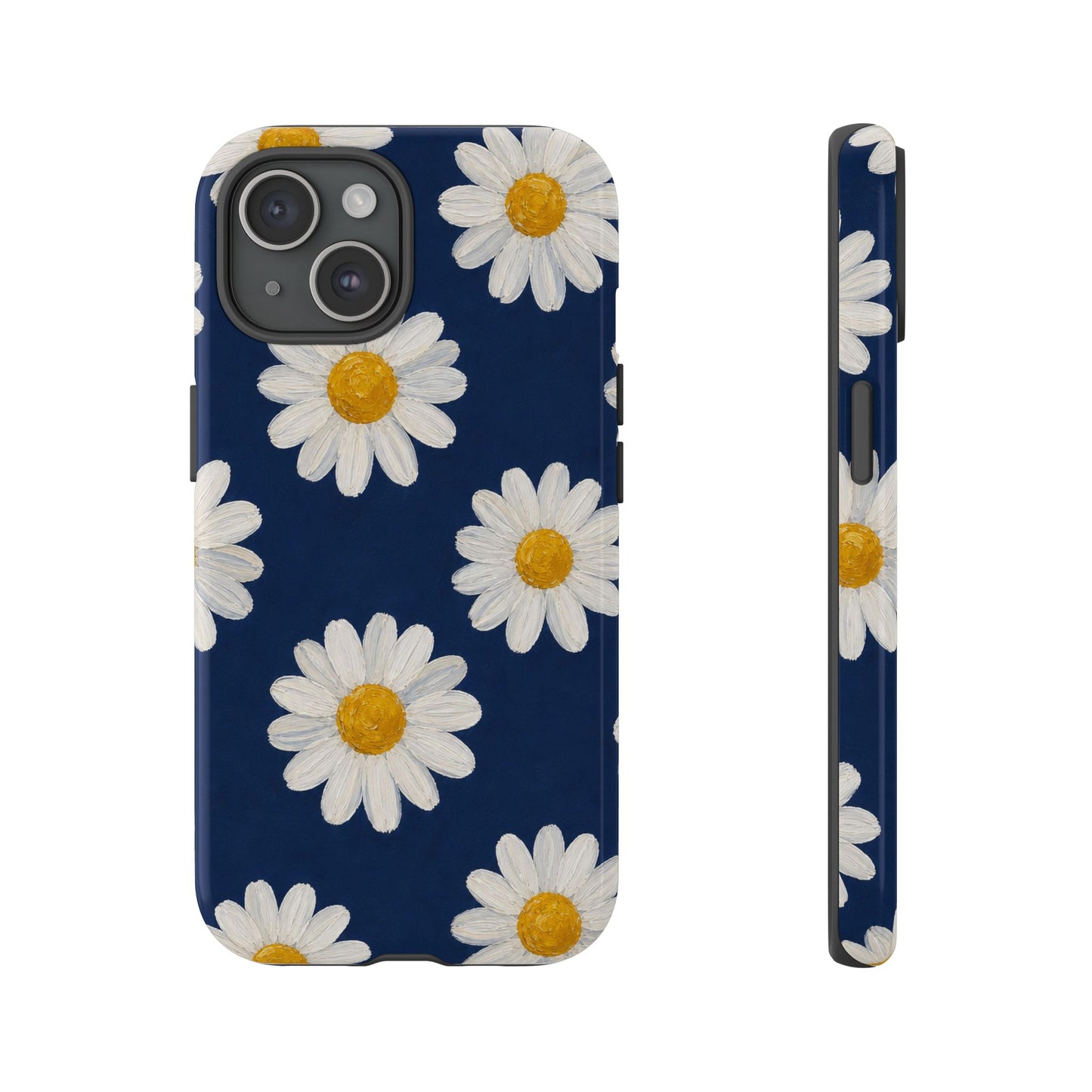 Navy Daisy Tough Case