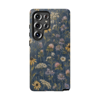 Denim Florals Tough Case