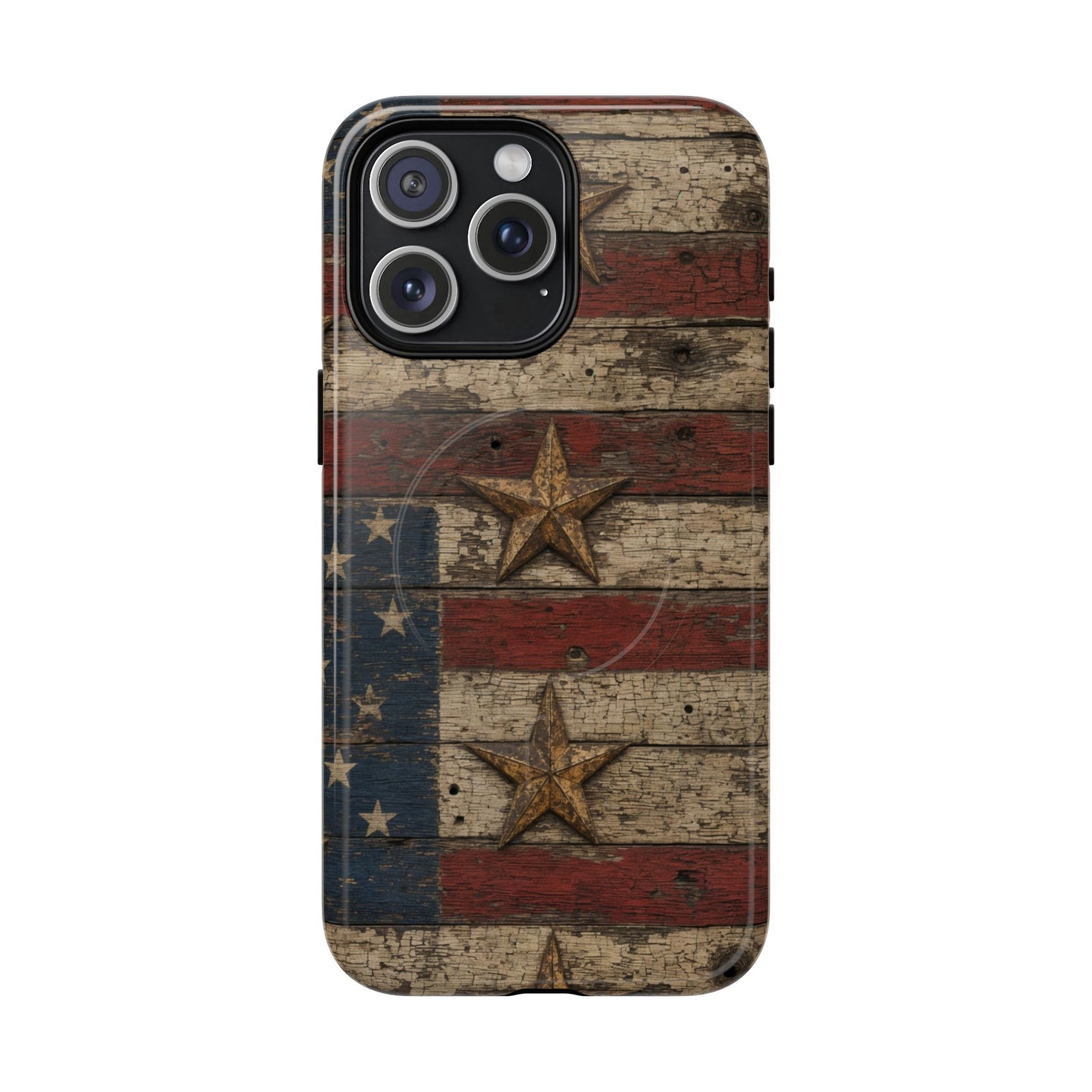 Patriotic Barn Stars Magnetic Case