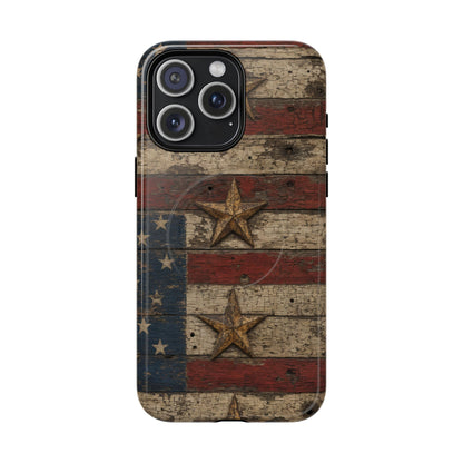 Patriotic Barn Stars Magnetic Case