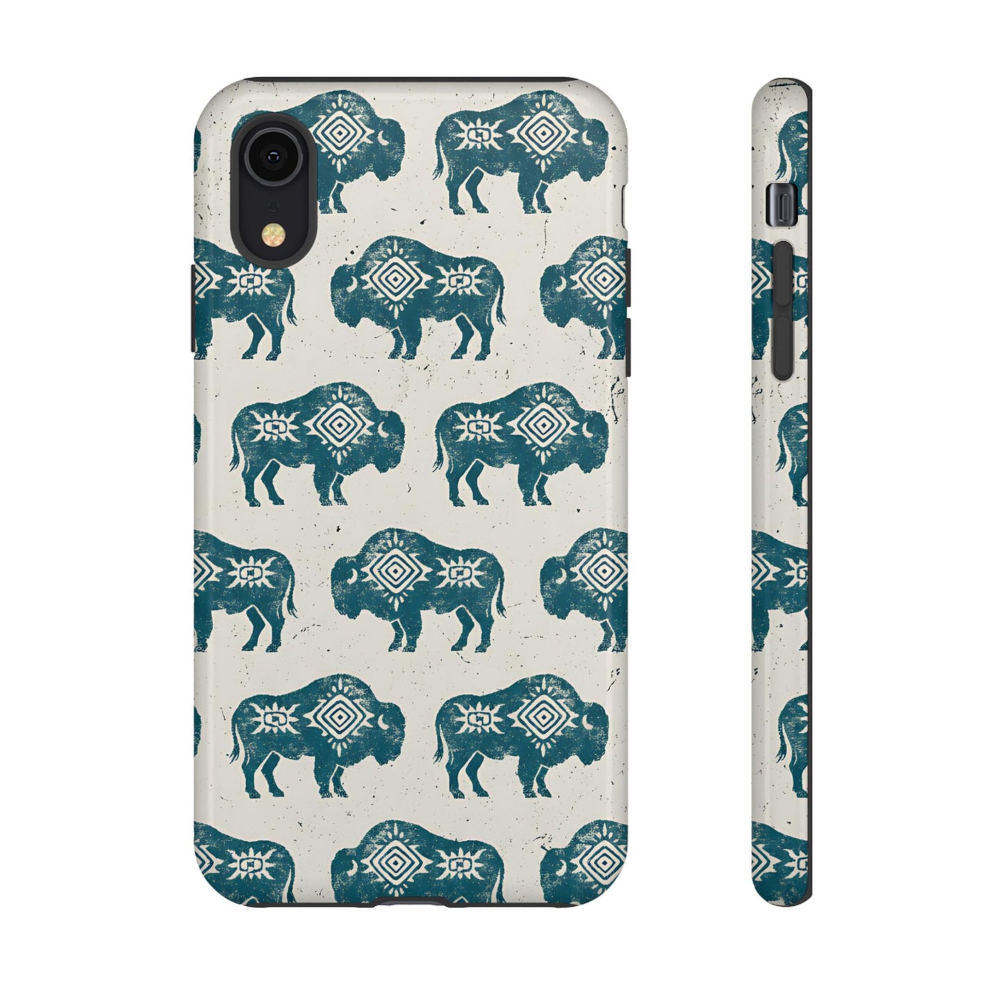 Teal Aztec Buffalo Tough Case