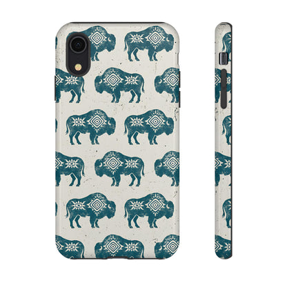 Teal Aztec Buffalo Tough Case