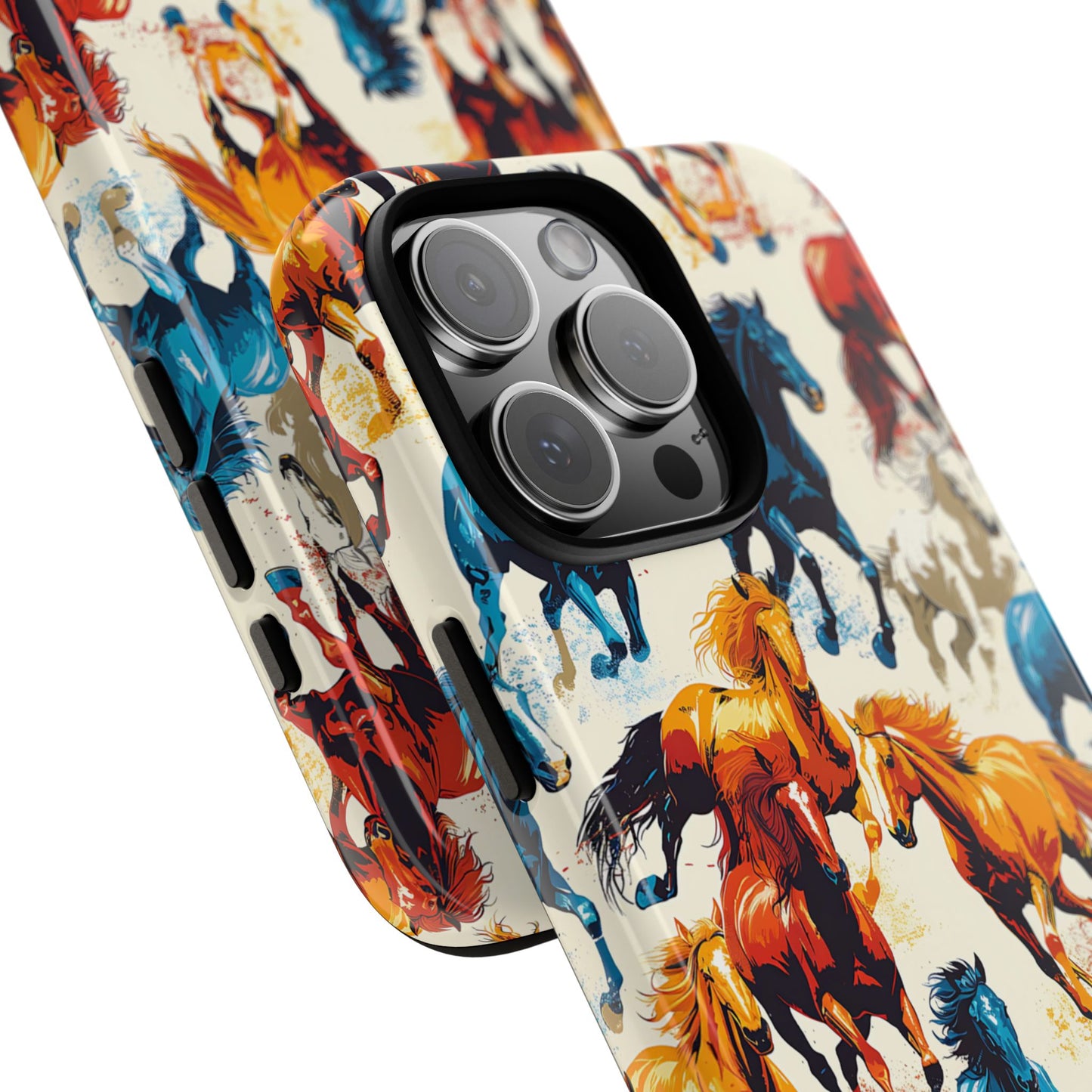 Colorful Horses Tough Phone Case