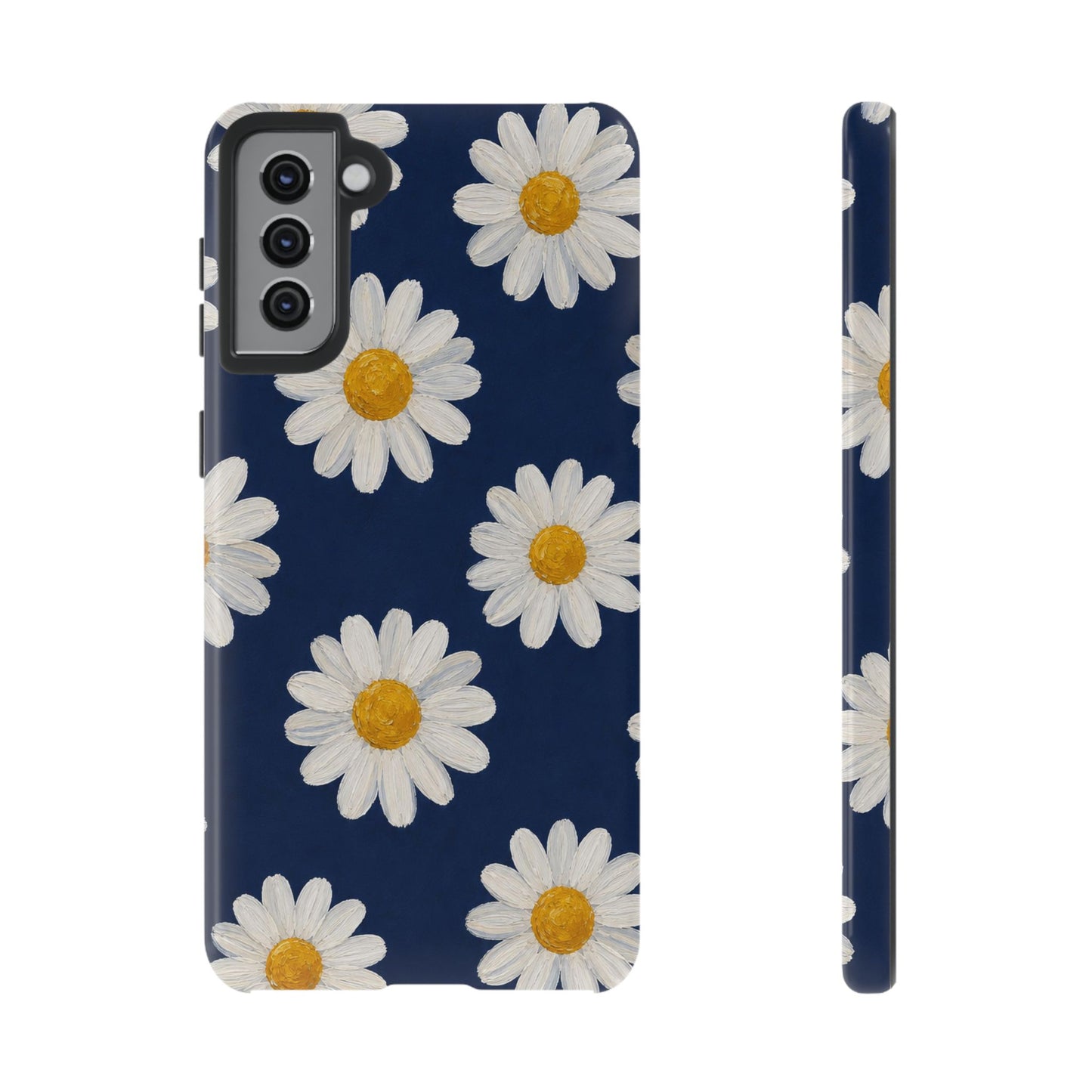 Navy Daisy Tough Case