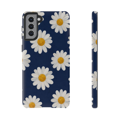 Navy Daisy Tough Case