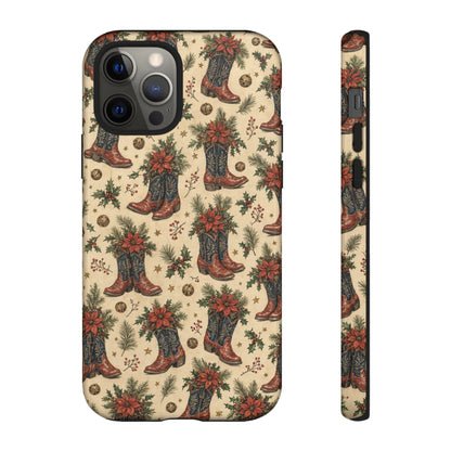 Poinsettia Boots Tough Case