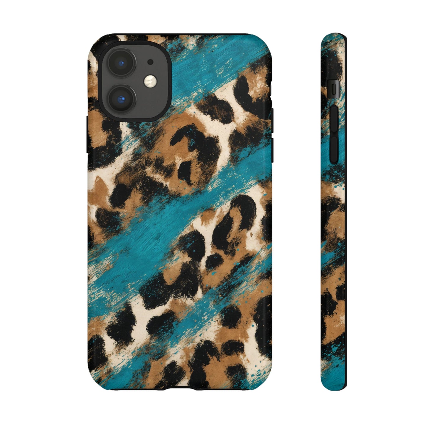 Turquoise Leopard Tough Case
