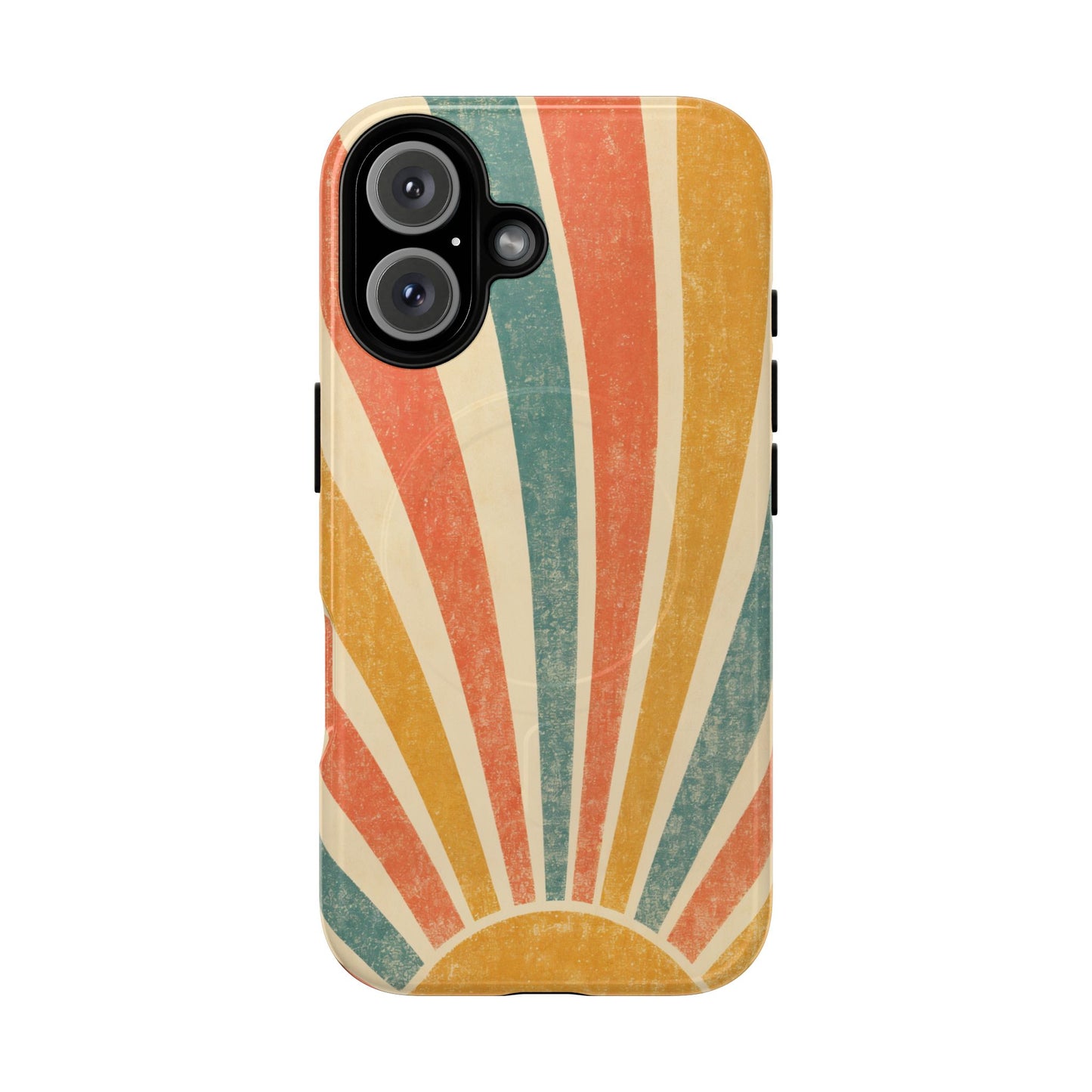 Retro Sun Rays Magnetic Case