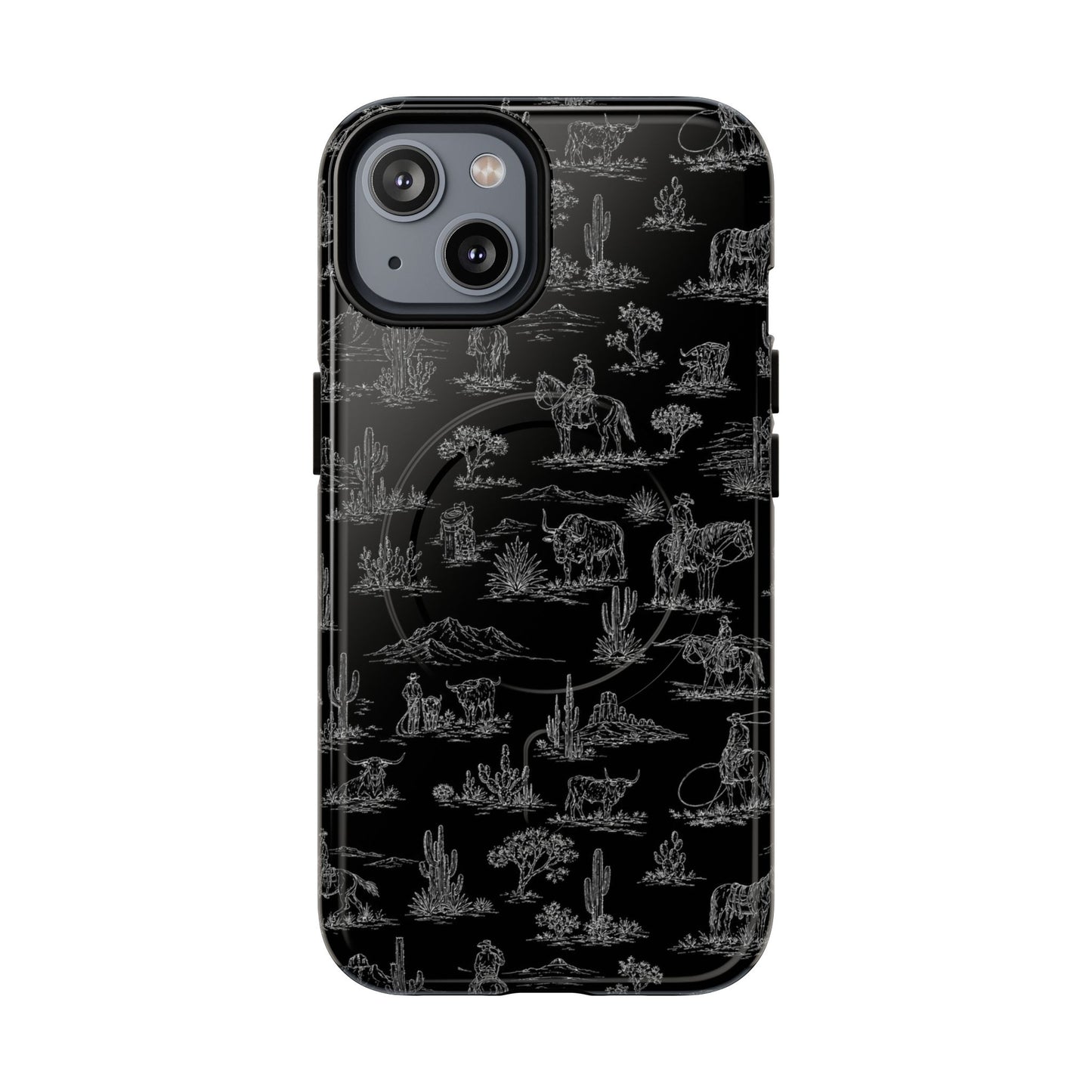 Midnight Toile Magnetic Case