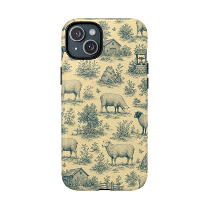 Sheep Toile Magnetic Case