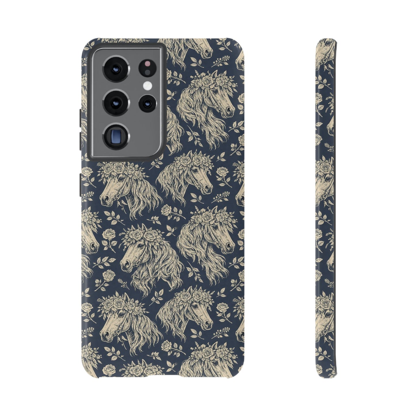 Floral Horses Tough Case