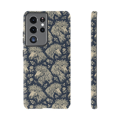 Floral Horses Tough Case