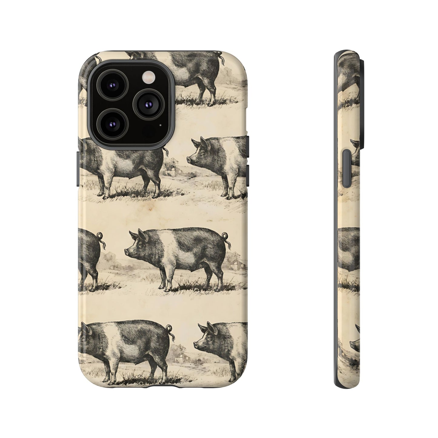 Vintage Pigs Tough Case