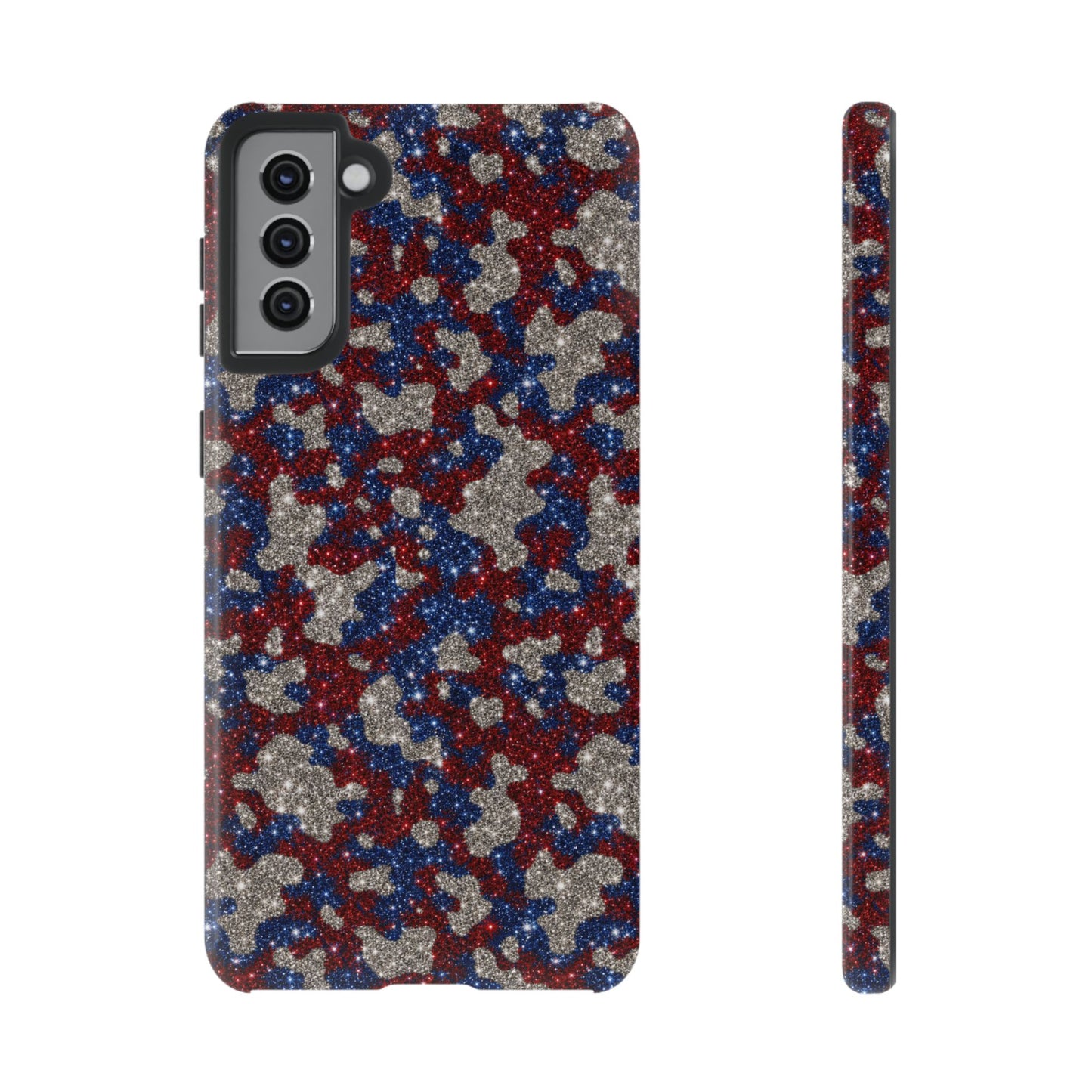USA Cowhide Glitter Tough Case