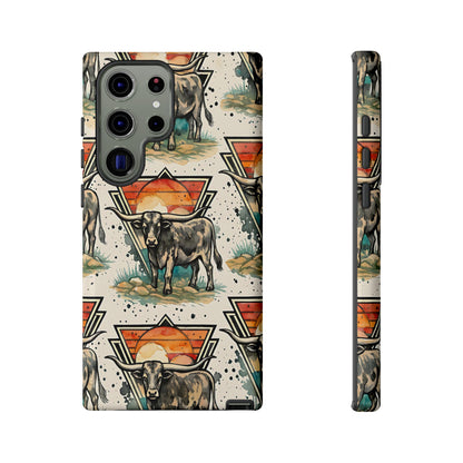 Retro Longhorn Tough Case