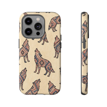 Rose Aztec Wolf Tough Case