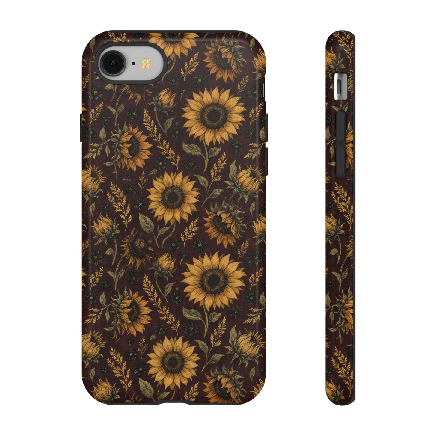 Burgundy Sunflowers Tough Case