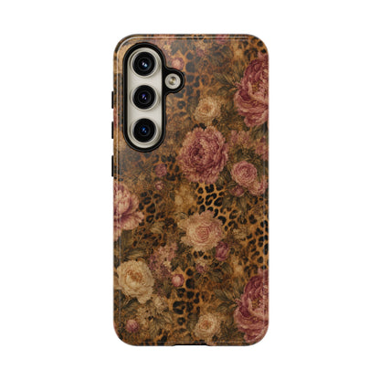 Leopard Floral Tough Case