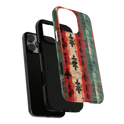 Christmas Grunge Aztec Tough Phone Case