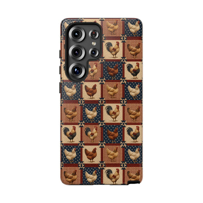 Patriotic Chicken Patchwork Tough Case