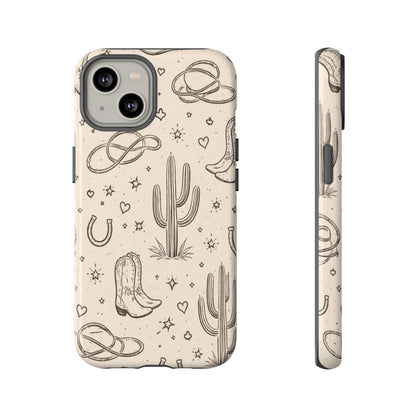 Cowgirl Doodles Tough Case